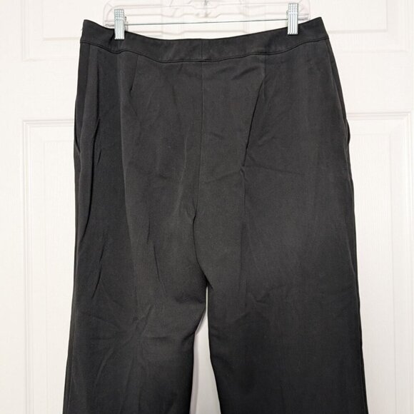 St John Sport Pants Womens Size 14 Black Straight Leg Career Business Classic - Picture 9 of 13